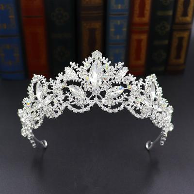 China Princess Cheapest Wholesale Durable Headdress Crown Birthday Crystal Rhinestone Bridal Crowns Tiaras for sale