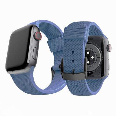 China Sports Watch Strap Silicone Strap Sports Rubber Strap For Apple Watch Bands 7 6 5 41mm 45mm Bands For iwatch 4 Smart Watch Strap for sale