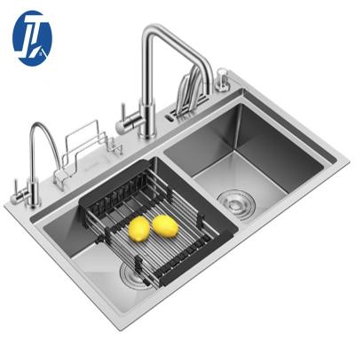 China Custom Kitchen Sink Faucet Stainless Steel Convenient Washing Free Kitchen Sink Handmade Kitchen Sink for sale