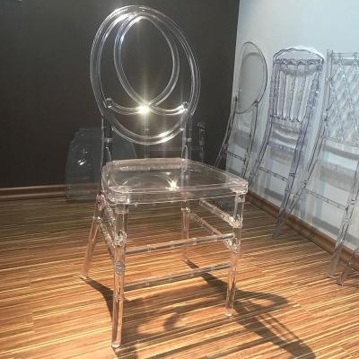 China High Quality Stackable Clear Accent Event Stackable Crystal Plastic Polycarbonate Garden Wedding Resin Chiavari Acrylic Dining Chair for sale