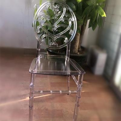 China Wholesale modern cheap clear polycarbonate resin king throne bank hotel plastic stackable party wedding events chiavari chair for sale