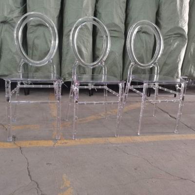 China Hotel\wedding\restaurant\dining hotel wedding party cheap resin event prices transparent acrylic chiavari chair for sale