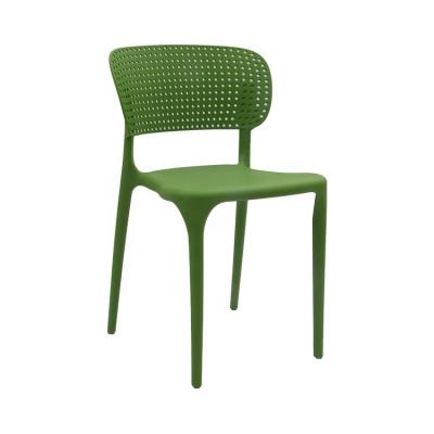 China Stackable Plastic Outdoor Furniture Chair Beach PP Chair Back Rest And Seat Hollow Back for sale