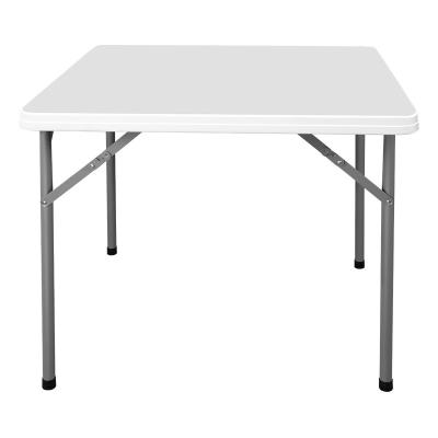 China High Quality Outdoor Portable Garden Round Morden Iron Plastic Folding Table for sale