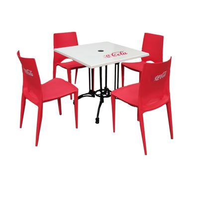 China Convertible Morden Metal Plastic Restaurant Garden Picnic Set Outdoor Dining Table And Chairs for sale