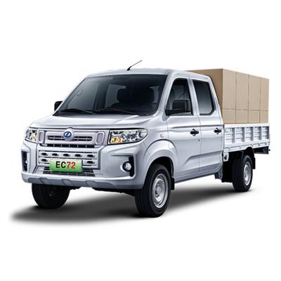 China Ruichi EC72 Elektrische bestelwagens en vrachtwagens Kleine pick-up vrachtwagen 4 deuren uitgebreide dubbele cabine vrachtwagen Te koop