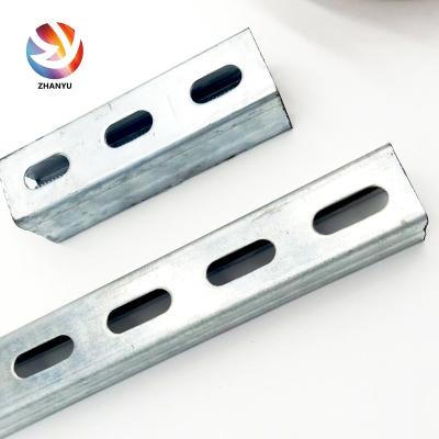 China Galvanized Unistrut C Channel Steel 41*41,41*21 Factory price Te koop