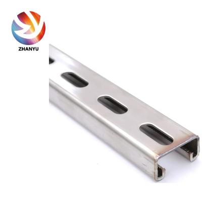 China High quality Stainless steel 304 Unistrut C Shaped Strut Channel steel for sale