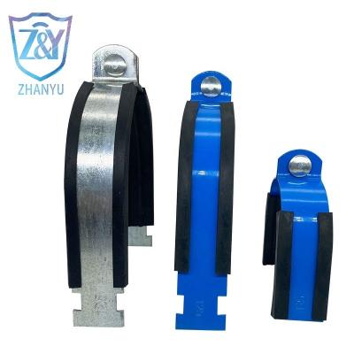 Китай High quality galvanized cast iron steel rubber pipe clamps with Customized продается