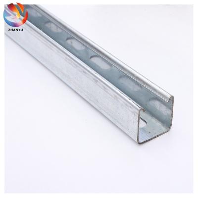 China C Channel Steel Pre-galvanized/Galvanized Seismic Bracing 41*41mm Te koop