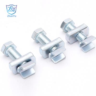 Китай M10*9*40 Galvanized high strength V threaded rod Stiffener bolt продается