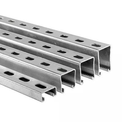 China Pre-galvanized Unistrut Sesmic Bracing C Channel Steel strut channel 41*41mm Te koop