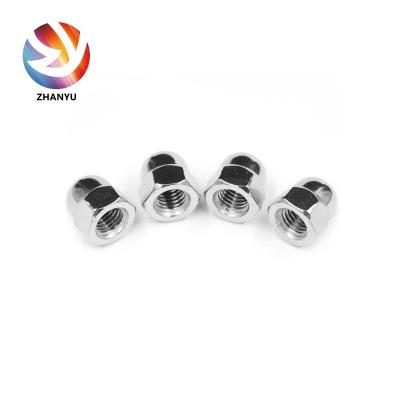 China Hex Domed Nut Manufacturer DIN1587 Stainless Steel Metric Automotive Industry,heavy Industry for sale