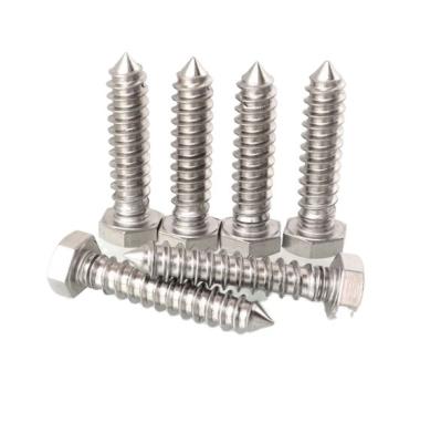 China DIN571Stainless Steel Hexagonal Wood Screw Fastener Manufacturers Supply Te koop