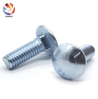 China DIN603 carriage bolt Mushroom head Square neck bolt Te koop