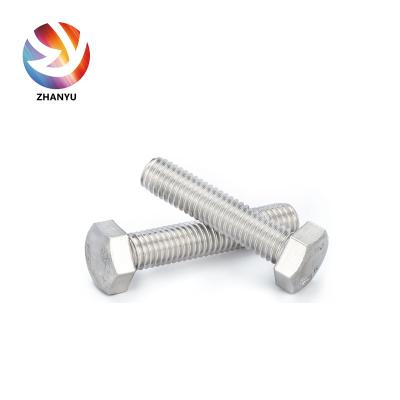 China Stainless steel hexagon bolt DIN933 high quality hexagon bolts, made in China à venda