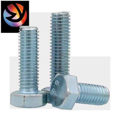 China Carbon Steel Galvanized Hex Bolt Machine Bolt DIN933 Full Thread Zinc Plated for sale