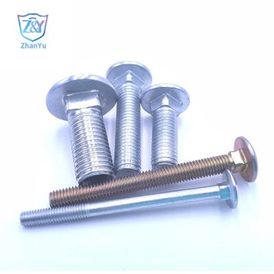 China 8.8/10.9/12.9 Factory Carriage Bolt/Neck Bolt/Mushroom Bolt Carbon/Stainless Steel Din 603 for sale