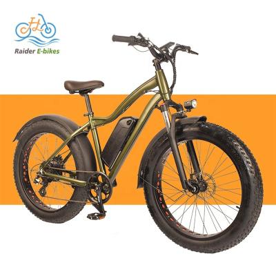 China Aluminum alloy RaiderRover-34F 26 inch mountain eBike mountain electric bicycle fat tire emtb electric bike offroad electric bicycle for sale