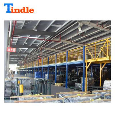 China Economic Corrosion Protection 500kg Mezzanine Floor With Warehouse Racking System Rack for sale