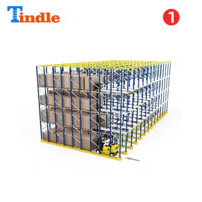 China Modular Corrosion Protection Metal Storage Drive-in Through Pallet Rack For Warehouse for sale