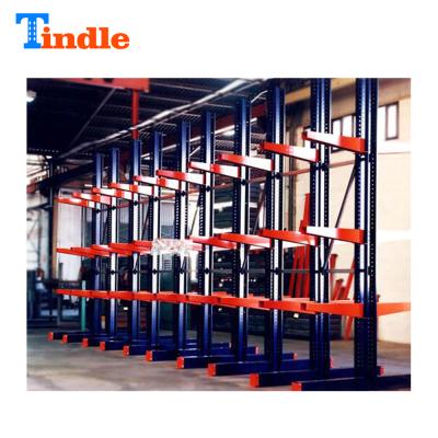 China Installation Steel Shelving Corrosion Protection Storage Rack Cantilever Rack With Iron Tube for sale