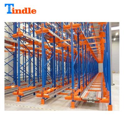 China Modular Radio Corrosion Protection Metal Shuttle Racking System With Warehouse for sale