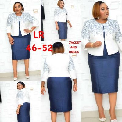 China Breathable African Formal Jacket Dresses Ladies Office Coat Dresses Ladies Turkey Suits for sale