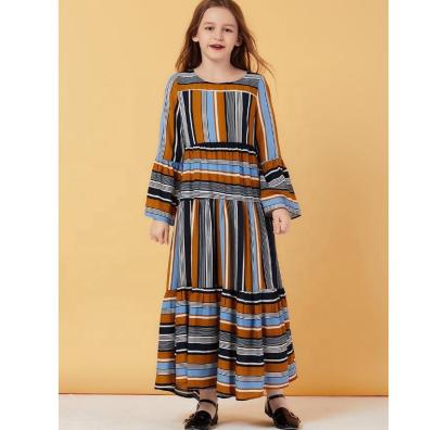 China Muslim Kaftan Children's Dress Children's Cotton Dress Kids Clothing Islamic Kaftan Islamic Abaya Clothing for sale