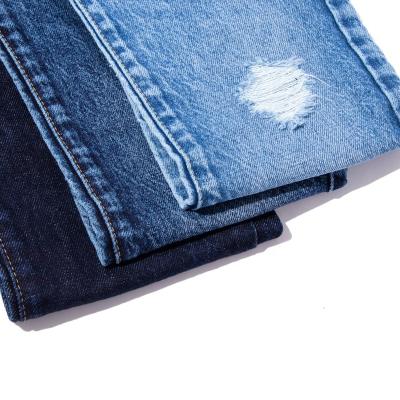 China Factory direct pure cotton old-shcool style recycled denim fabric for jeans for sale