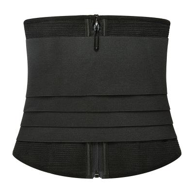 China Hot Dropshipping Antibacterial Slim Seamless High Body Shaper Woman Waist Trainer Waist Shapers Belt For Women With Zipper for sale