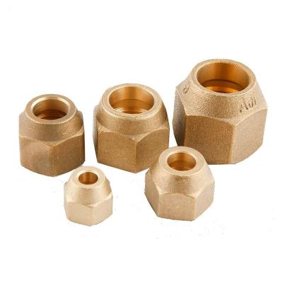 China Commercial Air Conditioner Spare Parts British-made Tube Copper Nuts Copper Forging Gaskets for sale