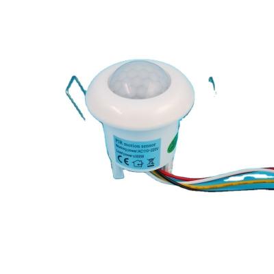 China AC90~300V Temperature Sensor Hole Size 40MM PIR Motion Sensor Switch Smart Delay Adjustable High Sensitivity for sale