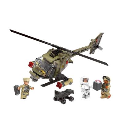 China DIY TOY set plastic model army toys helicopter blocks building blocks for kids legoi for sale