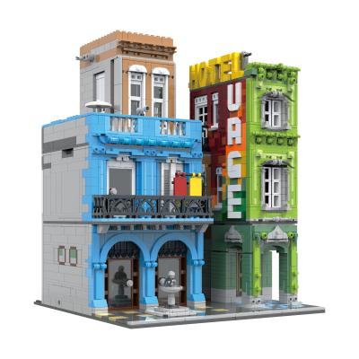 China Building Toy Urge Building Block 10182 Street View Recommend Hotel Building Block 10182 Mini Lepini Architecture Brick Kids Toy 2021 Educational Legoi Diy Gift for sale