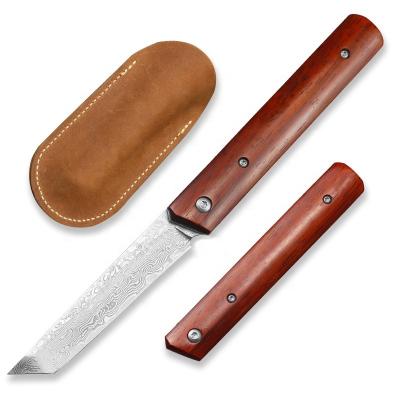 China 2021 New Style Multi Functional Fold Knife Steel Knife For Survival Damascus Folding Outdoor Camping Knife for sale