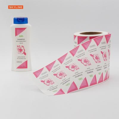 China Waterproof Shampoo Bottle Adhesive Label Sticker Design for sale