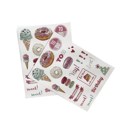 China Whosale Waterproof Die Cut Art Paper Color Label Set Serial Number Printing Sticker For Home School for sale