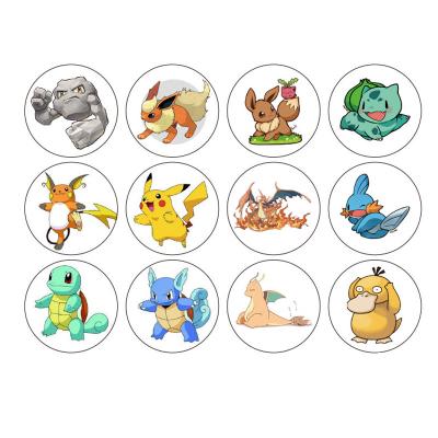 China Waterproof Custom Home Decoration Kids Die Cut Sheet Vinyl Cartoon POKEMON Adhesive Sticker for sale