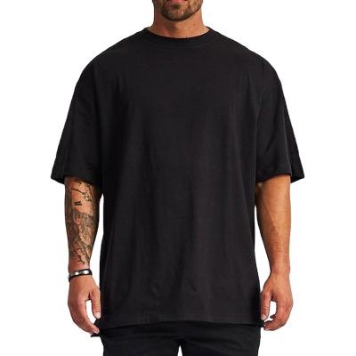 China Anti-Shrink Low Moq Custom 210gsm 250gsm 300gsm 100 Cotton Oversized T Shirt Blank Men Wholesale T-shirts for sale