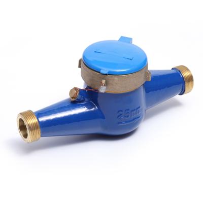 China R100 25mm Dry Multi Jet Water Flow Meter Dry Multi Spray Water Meter for sale