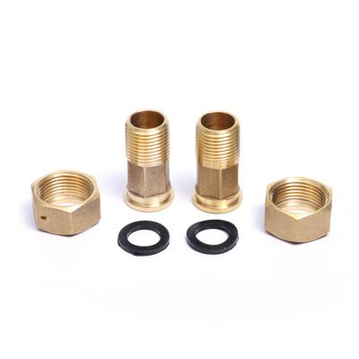 China Brass Brass Water Meter Connection Fittings Set for sale