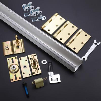 China Good Price Modern Aluminum Entry Door Hardware 125LBS Kitchen Sliding Bifold Hardware for sale