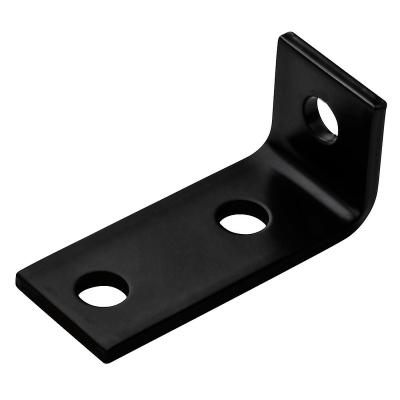 China Rustic High Quality Heavy Duty Door Hardware Accessories 3.1X1.5 1/8 Conner Brace Black Door Hardware Furniture Hardware for sale