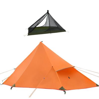 China Waterpoof Hard Shell One Person Pyramid Tent 1-2 Person Travel Portable Hardwear Ultralight Backpacking Tent for sale