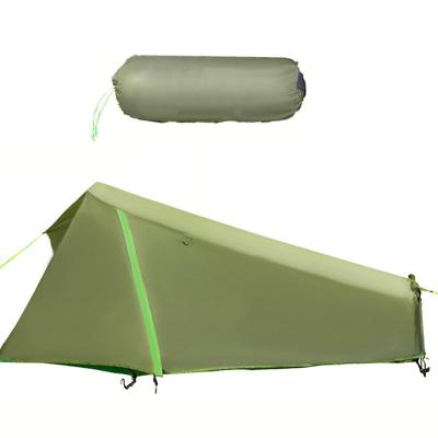 China Waterpoof Mountain One Person Fly Tarp Rain Hammock Les Fun Hiking Travel Frame Ultralight Camping Tent for sale