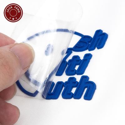 China Sustainable Custom Your Logo Printed Label Heat Transfer Woven Labels Iron On Garment Washable Heat Transfer Labels for sale