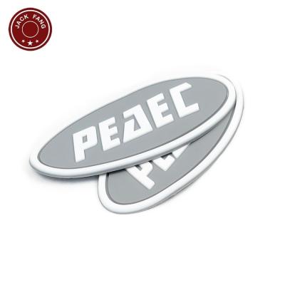 China Sustainable Custom Silicone 3D PVC Patches Rubber Logo Design Rubber Labels For Apparel for sale