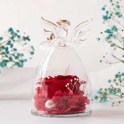 China China Preserved Rose In Glass Wholesale Price Preserved Flower With Rose In Gla Gift Box Enchanted Galaxy for sale