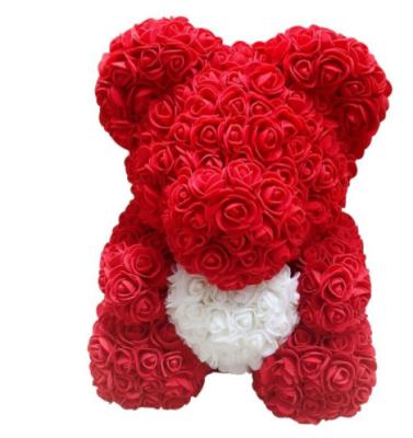 China Red Foam 2022 New Rose Bouquet Bear Mother s Day Soap Top Quality Low Price for sale